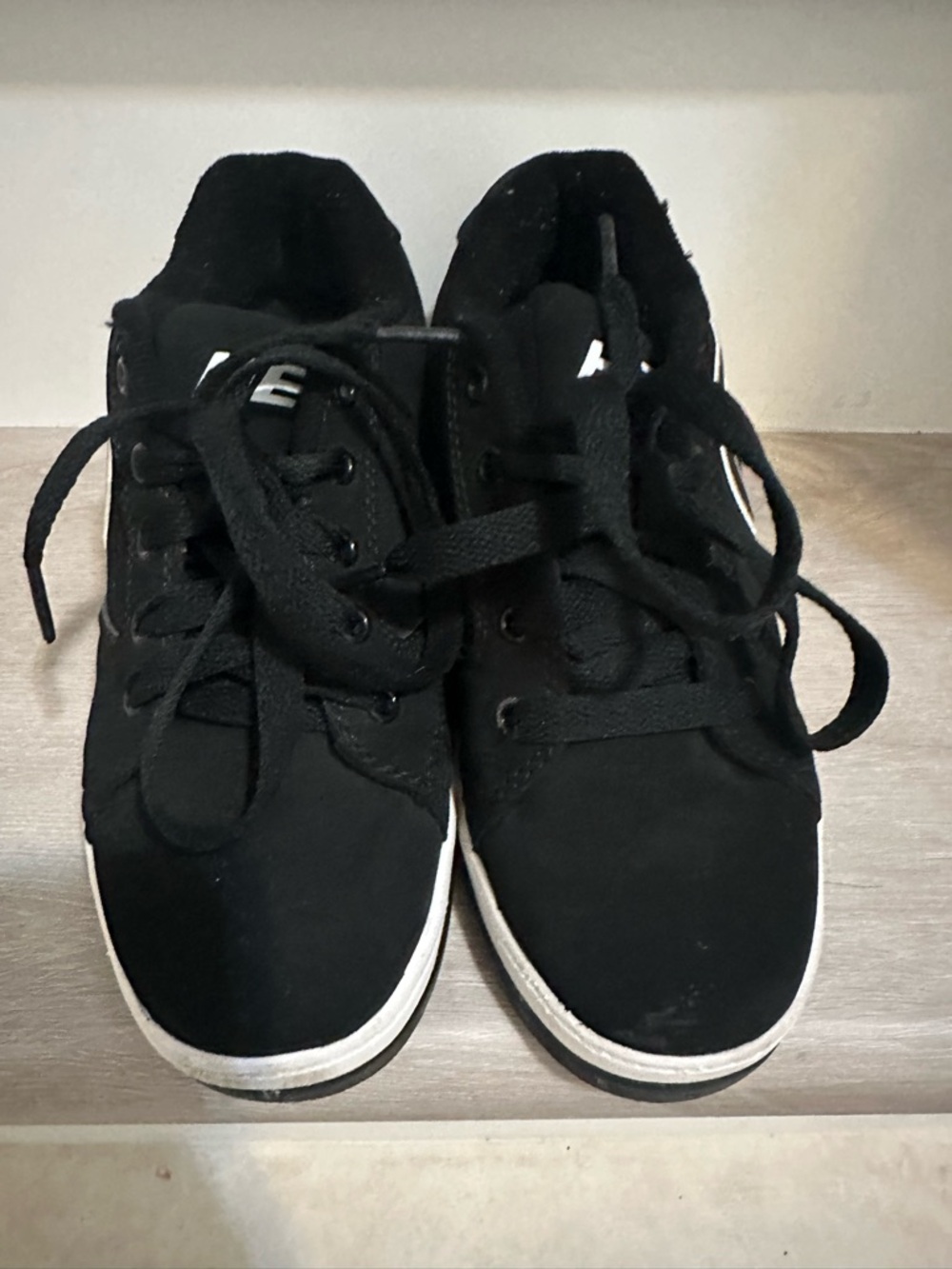 Heelys Kids Black Sneakers with White Sole